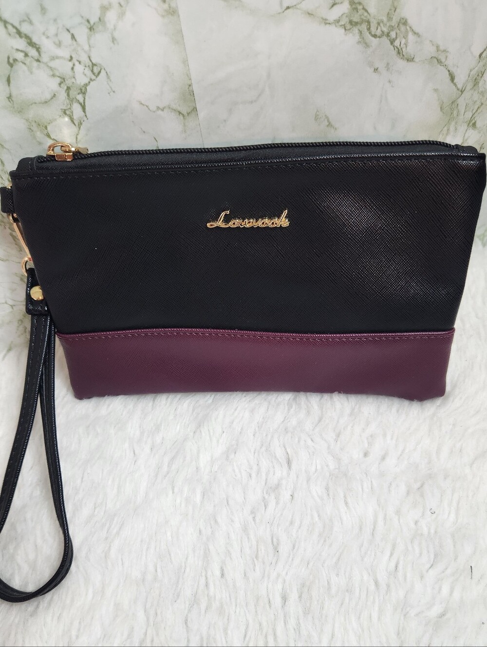 LOVEVOOK Leather Look Wristlet